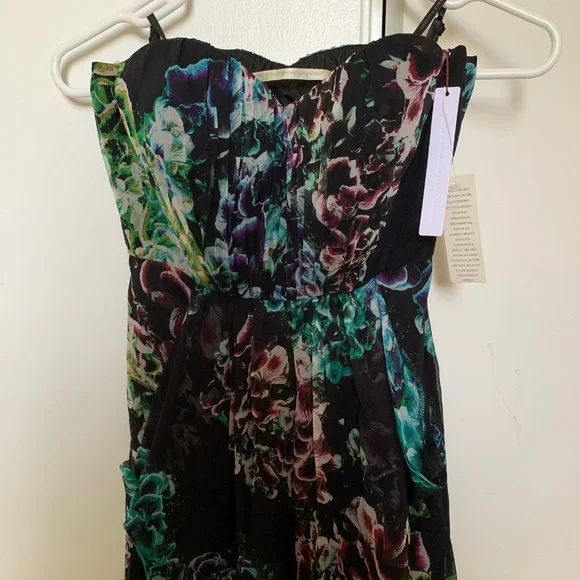 NWT Twelfth Street by Cynthia Vincent Silk Cocktail Mini Dress - Picture 2 of 9